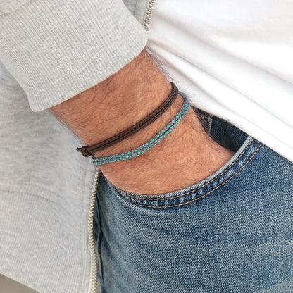 Ensemble de bracelets homme cordons style surfeurs,bracelets réglables