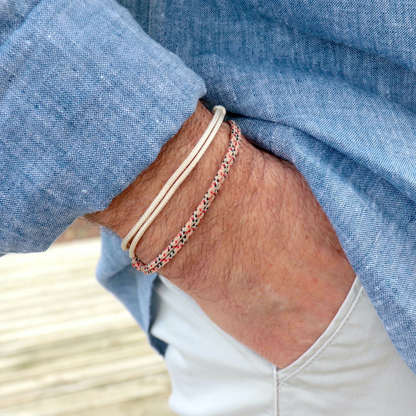 Ensemble de bracelets cordons look surfeurs,bracelets d'été pour homme,cadeaux pour lui