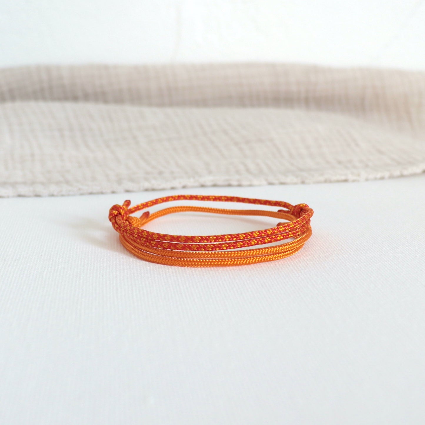 Ensemble de bracelets cordons orange style surf boho,Bracelets réglable femme