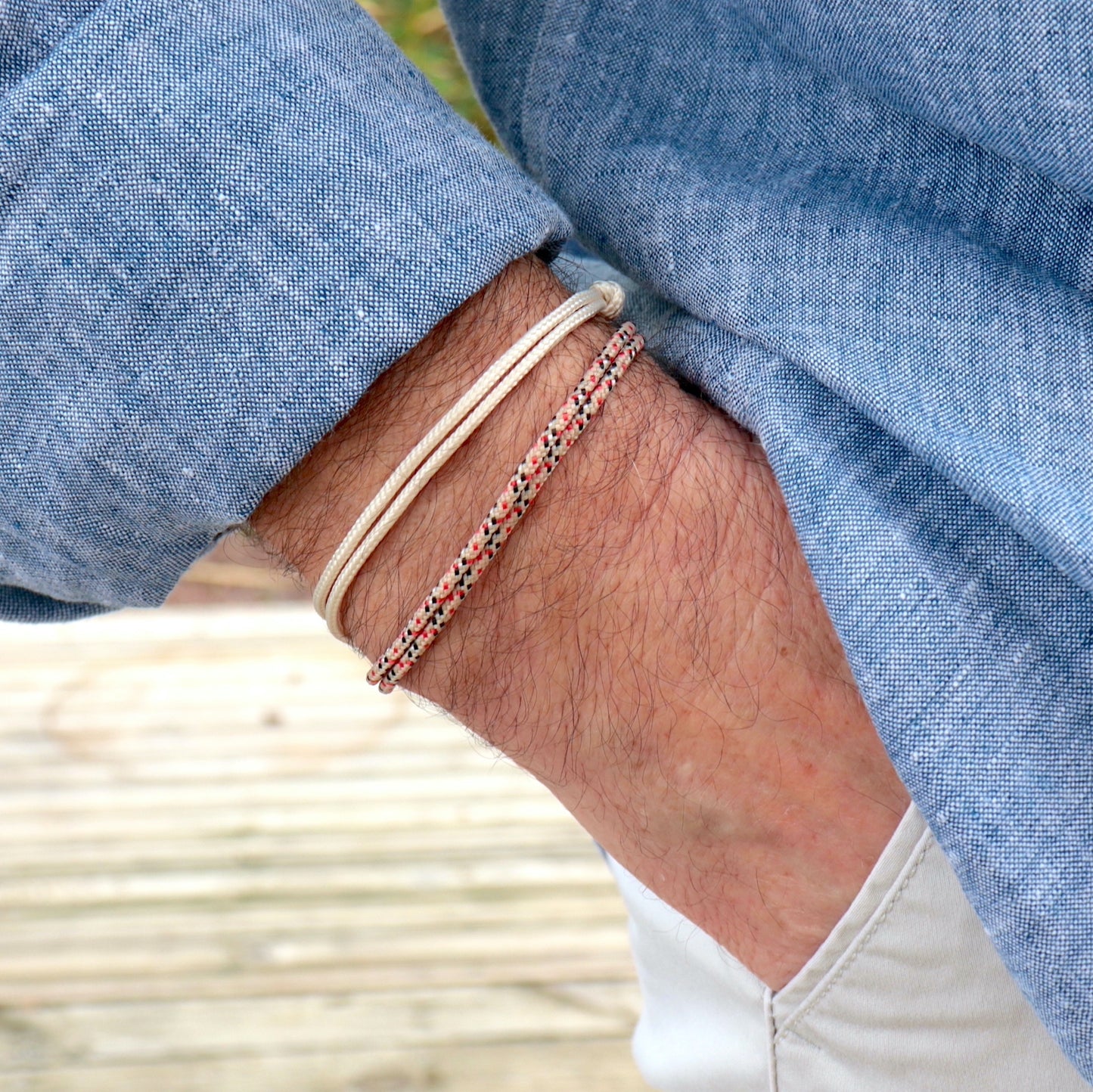 Ensemble de bracelets cordons look surfeurs,bracelets d'été pour homme,cadeaux pour lui