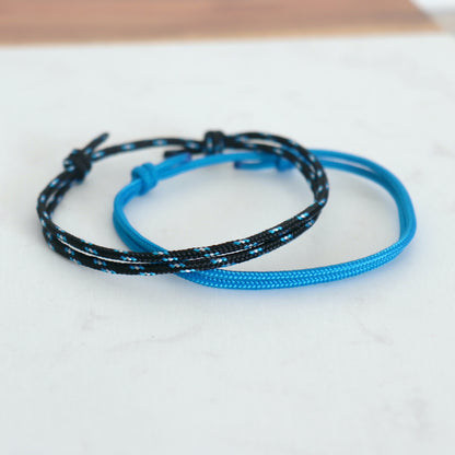 Ensemble de bracelets cordons réglable pour elle ou lui,set de bracelets d'été surf boho