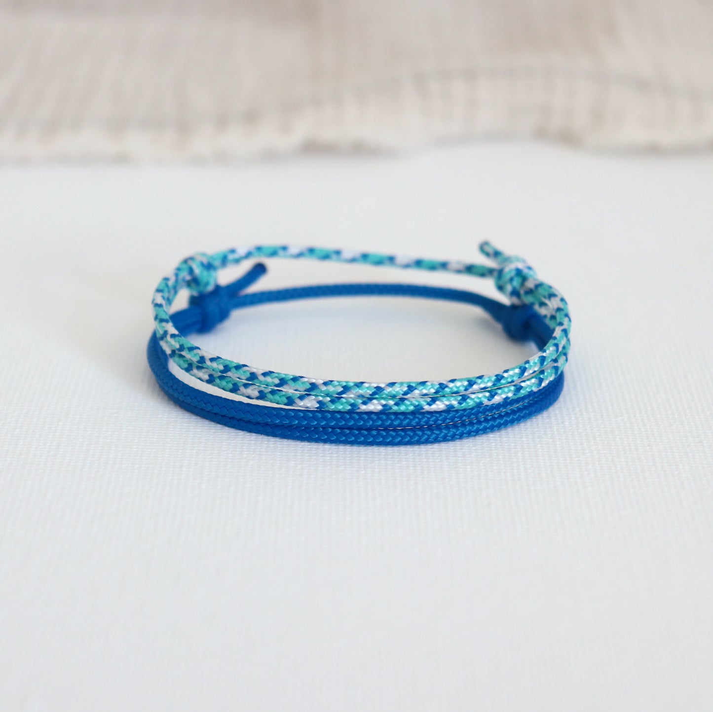 Ensemble de bracelets cordons bleus style boho surf,bracelets femme réglable pour l'été