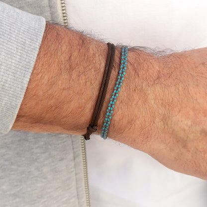 Ensemble de bracelets homme cordons style surfeurs,bracelets réglables