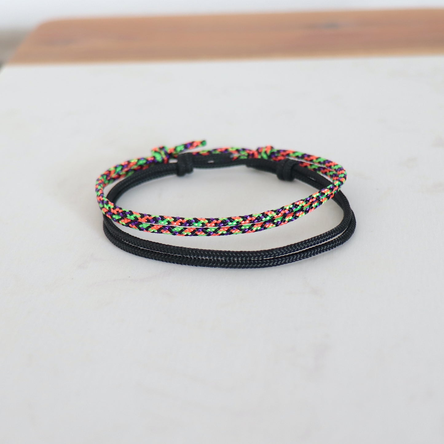 Ensemble de bracelets homme cordons noeuds coulissants,cadeau pour lui